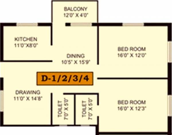 Penguin Bhagawat Villa (2BHK+2T (1,361 sq ft) 1361 sq ft)