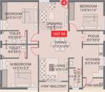 Legend Horizon (3BHK+3T (1,837 sq ft) Pooja Room 1837 sq ft) Legend Horizon (3BHK+3T (1,837 sq ft) Pooja Room 1837 sq ft)