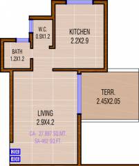  Mera Ghar Nighu (1BHK+1T (462 sq ft) 462 sq ft)