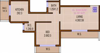  Mera Ghar Nighu (1BHK+1T (591 sq ft) 591 sq ft)