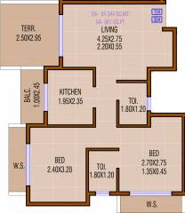  Mera Ghar Nighu (2BHK+2T (901 sq ft) 901 sq ft)