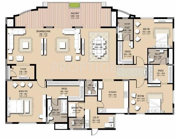 Legacy Cirocco (3BHK+3T (4,200 sq ft) + Servant Room 4200 sq ft)