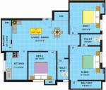 MSP Grace Park (3BHK+2T (1,207 sq ft) 1207 sq ft)