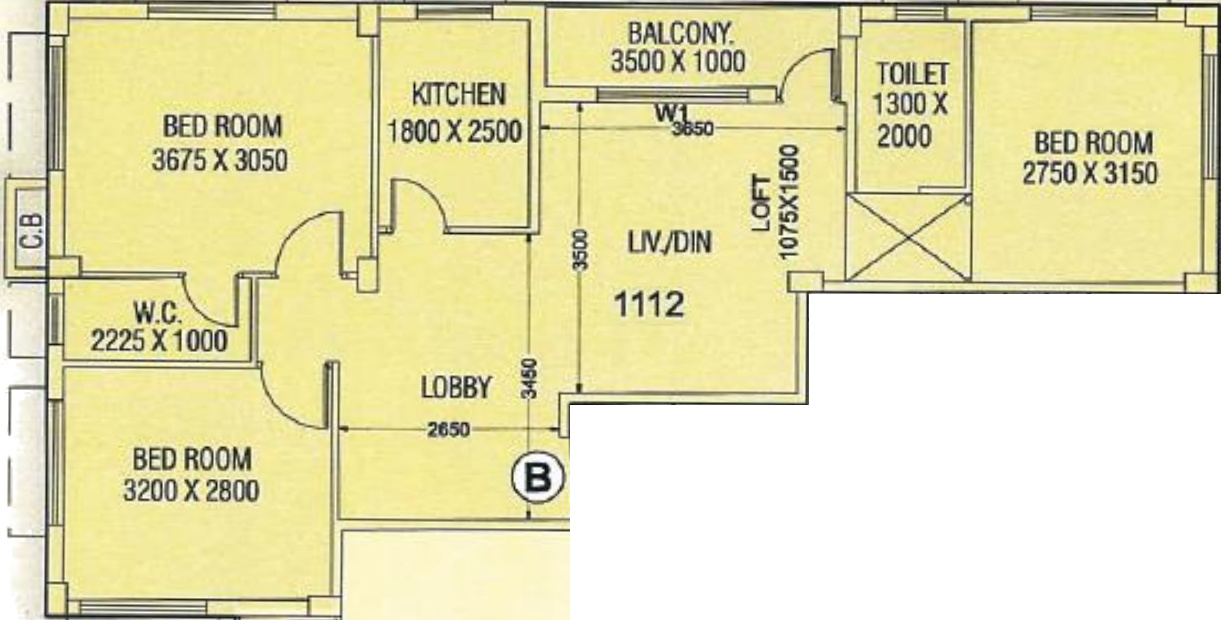 PNS Green Enclave (3BHK+2T (1,112 sq ft) 1112 sq ft) PNS Green Enclave (3BHK+2T (1,112 sq ft) 1112 sq ft)