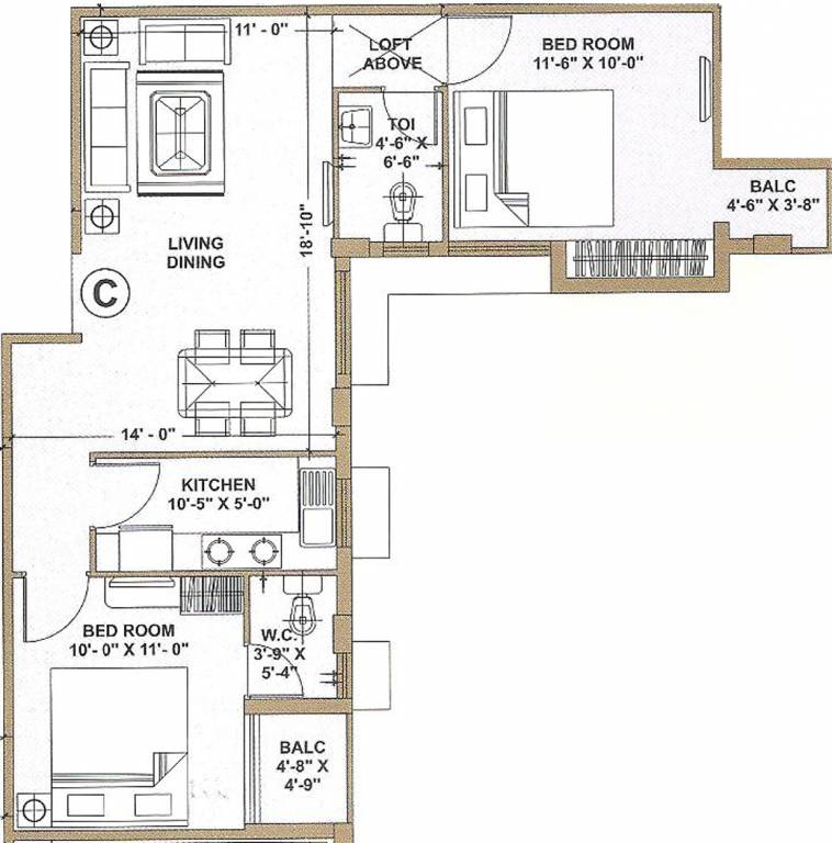 Angel Dreams (2BHK+2T (1,075 sq ft) 1075 sq ft) Angel Dreams (2BHK+2T (1,075 sq ft) 1075 sq ft)