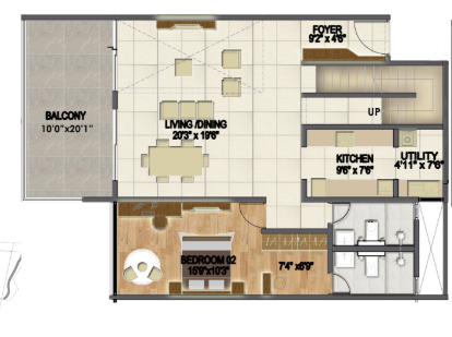  chirping woods villament Floor Plan Lower Level Duplex Plan