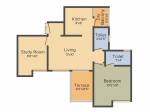 Choice Park Vista (1BHK+2T (785 sq ft) + Study Room 785 sq ft) Choice Park Vista (1BHK+2T (785 sq ft) + Study Room 785 sq ft)