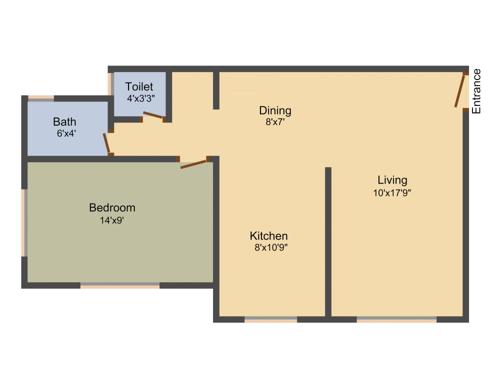 DK Varad Heights (1BHK+1T (706 sq ft) 706 sq ft)