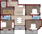 Sundar Krishna (3BHK+2T (1,605 sq ft) 1605 sq ft)  Sundar Krishna (3BHK+2T (1,605 sq ft) 1605 sq ft)