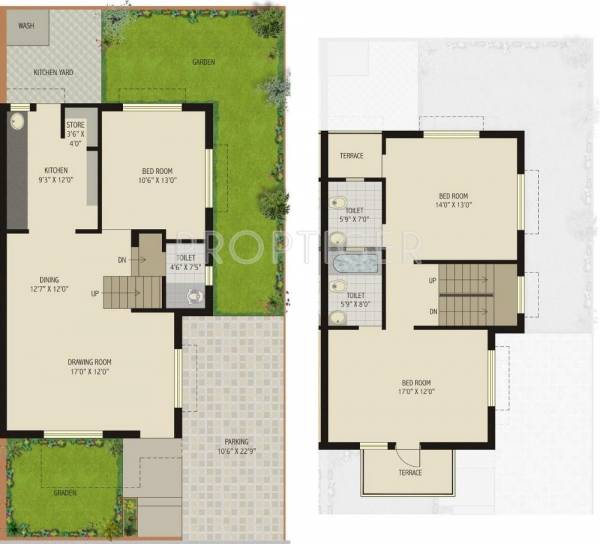 Satyam Developers Crystal Floor Plan (3BHK+3T)