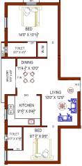Bhuvaneshwari Saindhavi (2BHK+2T (930 sq ft) 930 sq ft) Bhuvaneshwari Saindhavi (2BHK+2T (930 sq ft) 930 sq ft)