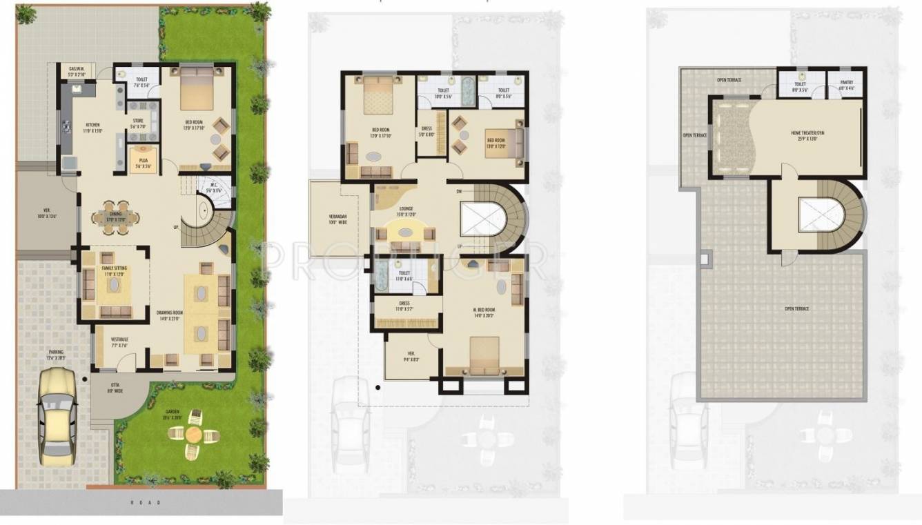 Satyam Developers Satatya Greens Floor Plan (4BHK+4T)