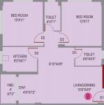 Prakash Builders Shivlok (2BHK+2T (825 sq ft) 825 sq ft)