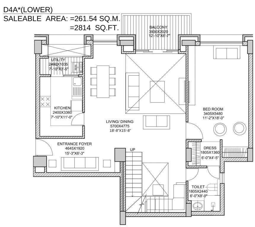 Oranje Castle (3BHK+3T (2,814 sq ft) 2814 sq ft) Oranje Castle (3BHK+3T (2,814 sq ft) 2814 sq ft)