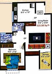 Tripureshwari Developers Tripureshwari Park (1BHK+1T (525 sq ft) 525 sq ft)