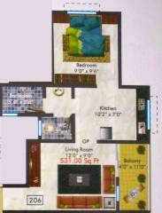 Tripureshwari Developers Tripureshwari Park (1BHK+2T (531 sq ft) 531 sq ft)