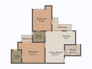 Amrapali Princely Estate (2BHK+2T (915 sq ft) 915 sq ft) Amrapali Princely Estate (2BHK+2T (915 sq ft) 915 sq ft)