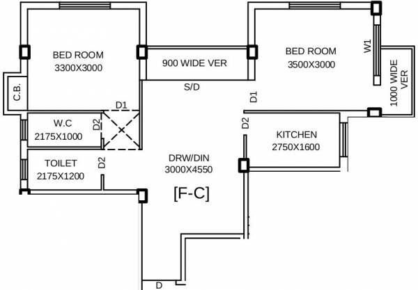 Infinity Kolkata Gamma Sunrise (2BHK+2T (926 sq ft) 926 sq ft)
