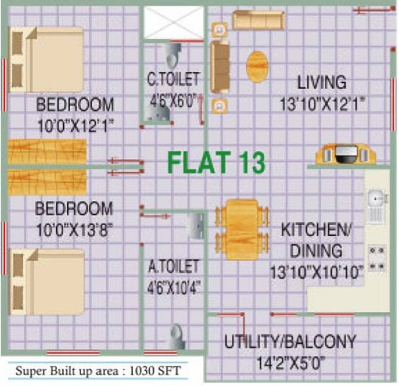 RV Shastri Residencey (2BHK+2T (1,030 sq ft) 1030 sq ft) RV Shastri Residencey (2BHK+2T (1,030 sq ft) 1030 sq ft)