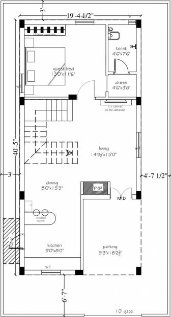 Adasada Homes II (3BHK+3T (1,650 sq ft) + Pooja Room 1650 sq ft)