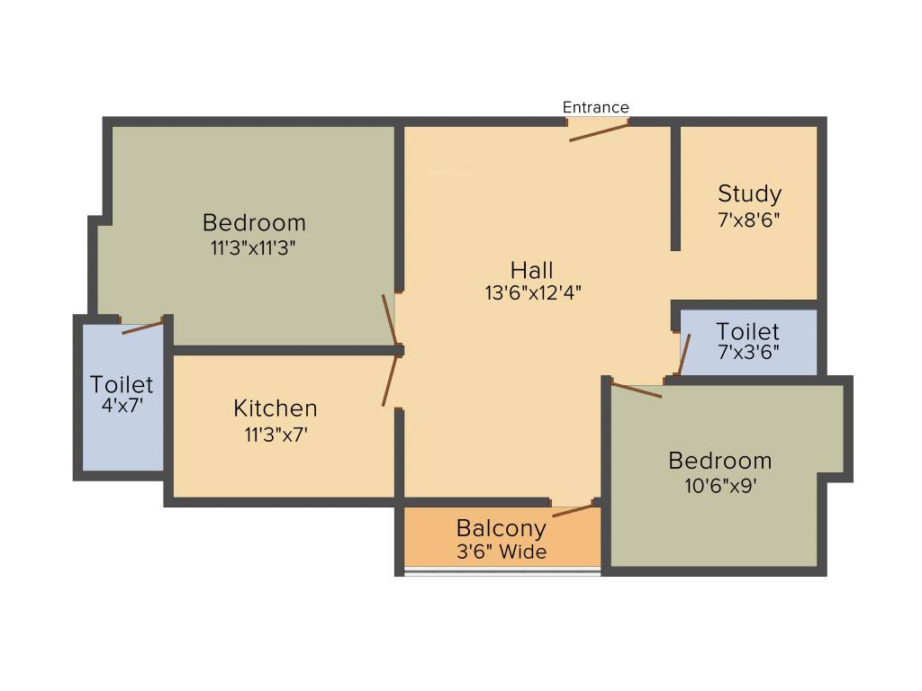 VGK Aadhira Homes (2BHK+2T (970 sq ft) + Study Room 970 sq ft) VGK Aadhira Homes (2BHK+2T (970 sq ft) + Study Room 970 sq ft)