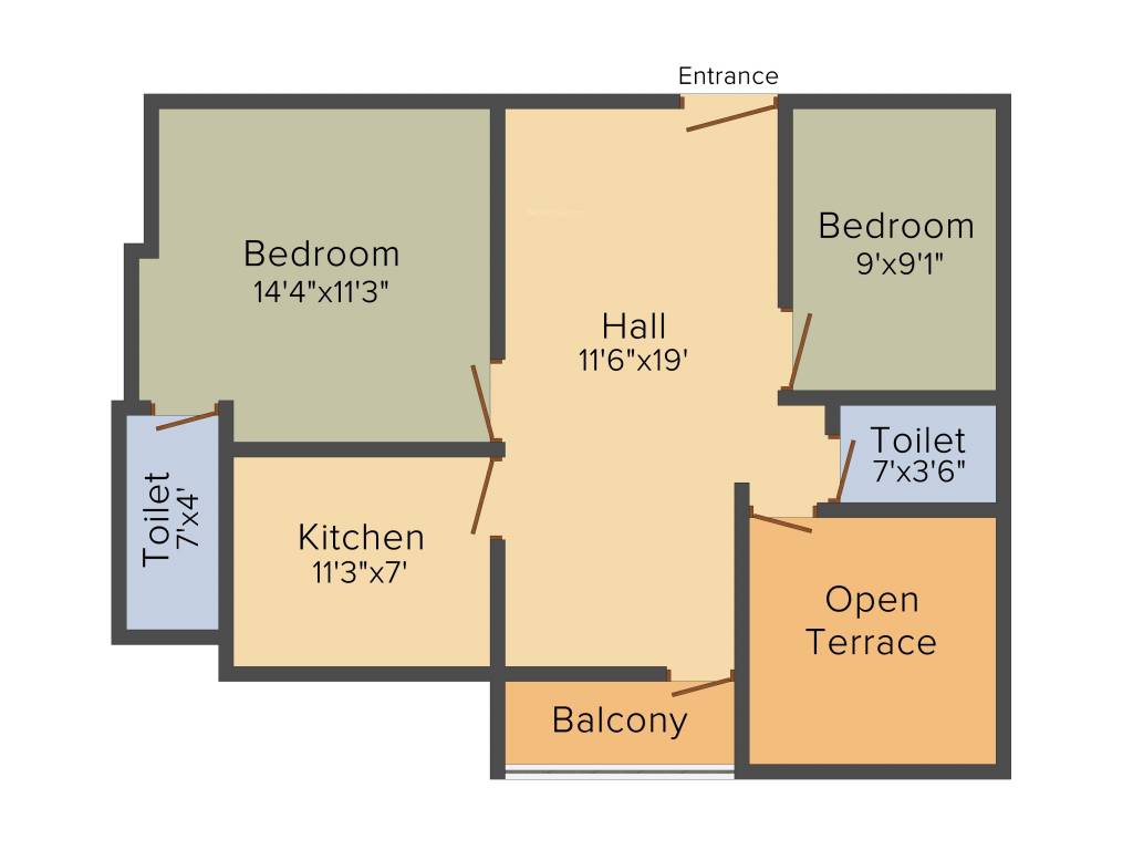 VGK Aadhira Homes (2BHK+2T (840 sq ft) 840 sq ft) VGK Aadhira Homes (2BHK+2T (840 sq ft) 840 sq ft)