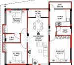 JKB Sri Ratna (3BHK+2T (922 sq ft) 922 sq ft) JKB Sri Ratna (3BHK+2T (922 sq ft) 922 sq ft)