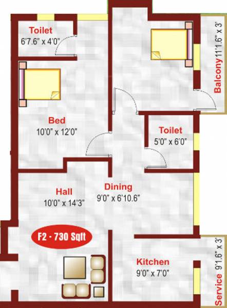 Akshaya Kaveri Flats (2BHK+2T (730 sq ft) 730 sq ft) Akshaya Kaveri Flats (2BHK+2T (730 sq ft) 730 sq ft)