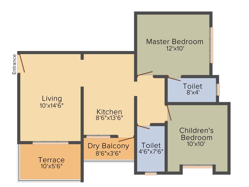 Vaishnavi Spring Woods (2BHK+2T (919 sq ft) 919 sq ft)