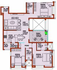 The Nest Prasad (3BHK+3T (1,588 sq ft) 1588 sq ft)