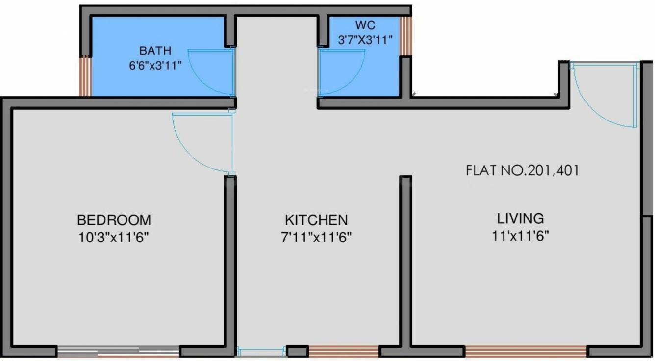 Sandeep Parth Estate (1BHK+1T (642 sq ft) 642 sq ft)