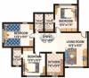 Ecohomes Eco Dale Floor Plan (3BHK+3T)