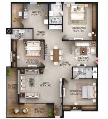 EIPL Apila (3BHK+3T (2,665 sq ft) + Pooja Room 2665 sq ft) EIPL Apila (3BHK+3T (2,665 sq ft) + Pooja Room 2665 sq ft)