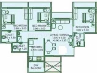 EV Emerald Heights (3BHK+3T (1,260 sq ft) 1260 sq ft) EV Emerald Heights (3BHK+3T (1,260 sq ft) 1260 sq ft)