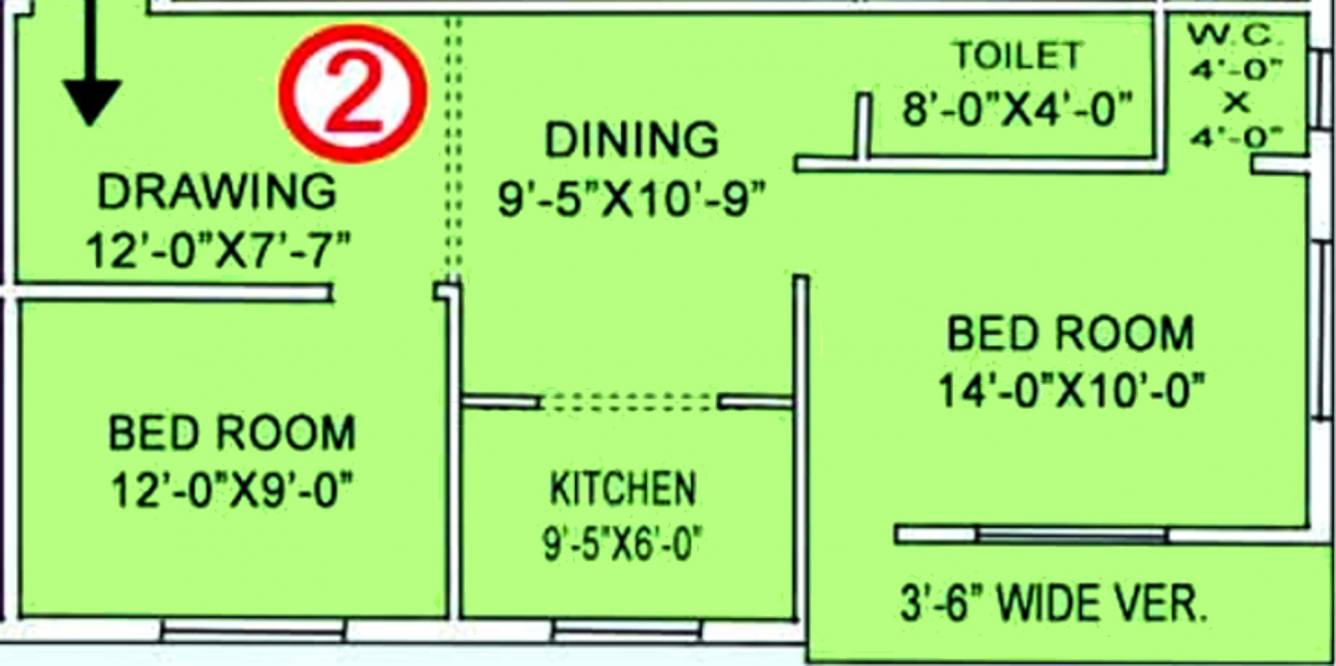 Chayanir Nirman Shyam Villa (2BHK+2T (811 sq ft) 811 sq ft)