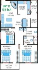 Mahaghar Vajra (3BHK+2T (1,315 sq ft) 1315 sq ft) Mahaghar Vajra (3BHK+2T (1,315 sq ft) 1315 sq ft)