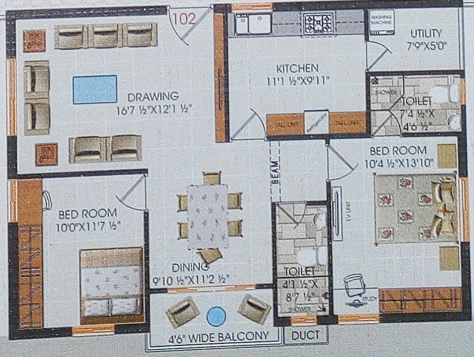 Neelanchal Heights (2BHK+2T (1,210 sq ft) 1210 sq ft) Neelanchal Heights (2BHK+2T (1,210 sq ft) 1210 sq ft)