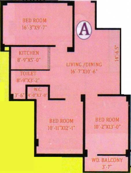  Dulal Chandra Abasan (3BHK+2T (1,099 sq ft) 1099 sq ft)