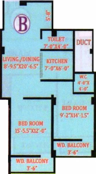  Dulal Chandra Abasan (2BHK+2T (770 sq ft) 770 sq ft)
