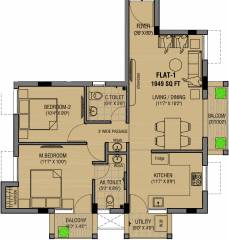 Rahul Flat Developers Sai Sangeeth (2BHK+2T (1,049 sq ft) 1049 sq ft) Rahul Flat Developers Sai Sangeeth (2BHK+2T (1,049 sq ft) 1049 sq ft)