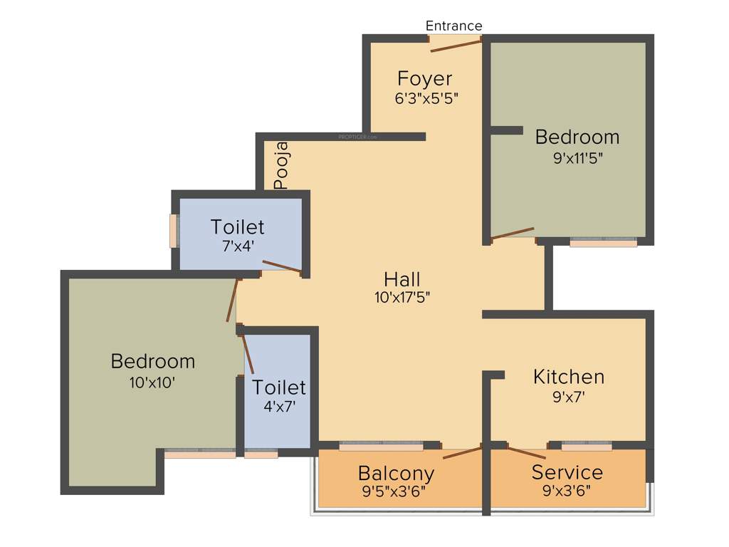 Vinoth Vamsi (2BHK+2T (915 sq ft) + Pooja Room 915 sq ft)