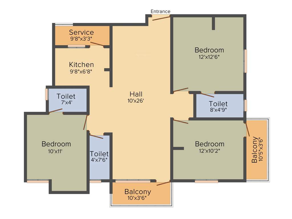 Vinoth Vamsi (3BHK+3T (1,345 sq ft) 1345 sq ft)