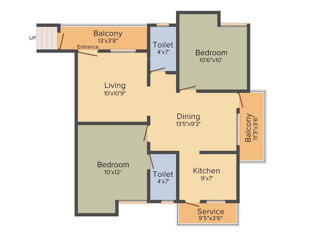 Vinoth Vamsi (2BHK+2T (1,055 sq ft) 1055 sq ft)