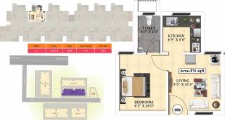 Vijay Raja Ideal Homes (1BHK+1T (376 sq ft) 376 sq ft)