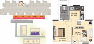 Vijay Raja Ideal Homes (1BHK+1T (384 sq ft) 384 sq ft)