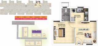 Vijay Raja Ideal Homes (1BHK+1T (408 sq ft) 408 sq ft)
