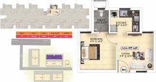 Vijay Raja Ideal Homes (1BHK+1T (409 sq ft) 409 sq ft)