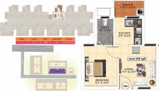 Vijay Raja Ideal Homes (1BHK+1T (418 sq ft) 418 sq ft)