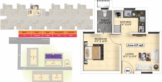 Vijay Raja Ideal Homes (1BHK+1T (419 sq ft) 419 sq ft)