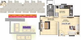 Vijay Raja Ideal Homes (1BHK+1T (451 sq ft) 451 sq ft)